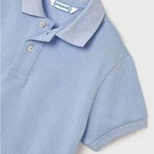 Mayoral Blue Polo Shirt with Classic Collar